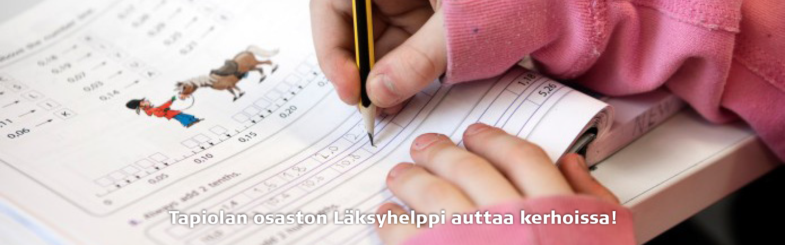 Läksyhelppitoimintaa Espoon Tapiolan alueella