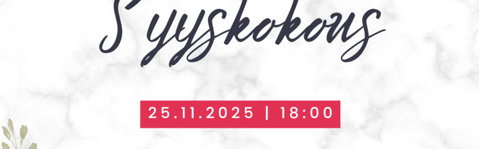 SPR Sonkajärven osaston syyskokouskutsu