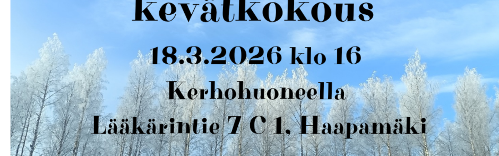 Kevätkokous 18.3.2026