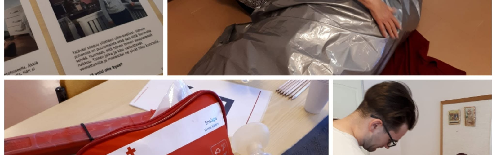 Ensiapukurssin käytännön harjoittelua