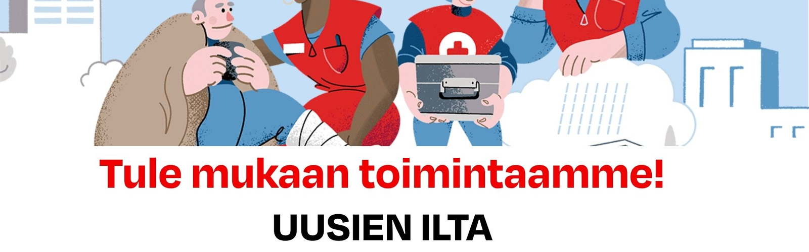 SPR Korson osaston uusien ilta -mainos