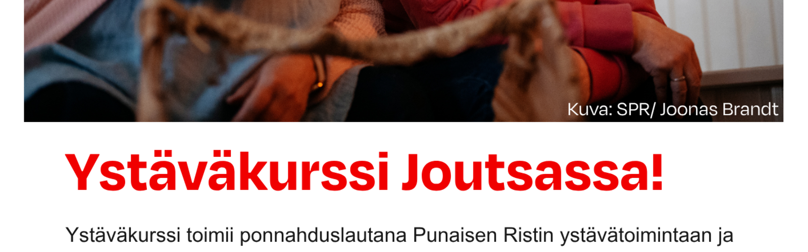 ystäväkurssi 2.11. Joutsassa