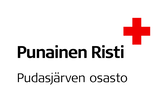 Suomen Punaisen Ristin Pudasjärven osaston logo.