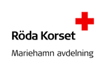 Logotyp för Mariehamn-avdelningen av Finlands Röda Kors.