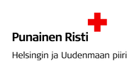 Suomen Punaisen Ristin Helsingin ja Uudenmaan piirin logo.