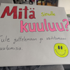 Mitä kuuluu kyltti