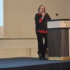 Professori Niina Junttila puhumassa