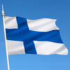 Suomen lippu tuulessa