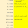 Syyskauden 2026 ohjelma. Muutokset mahdollisia.