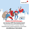 Punaisen Ristin eri toimintamuotoja ja kutsu tervetuloiltaan 2.9. klo 17:30-19